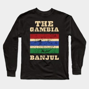 Flag of The Gambia Long Sleeve T-Shirt